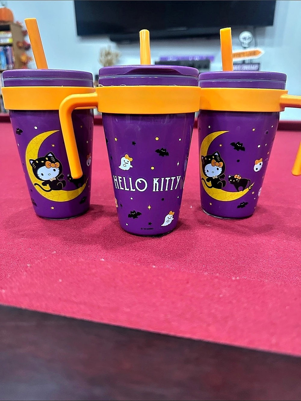 NWT Lot of 3 Hello Kitty Halloween Tumblers Zak Designs Target Bullseye 16oz